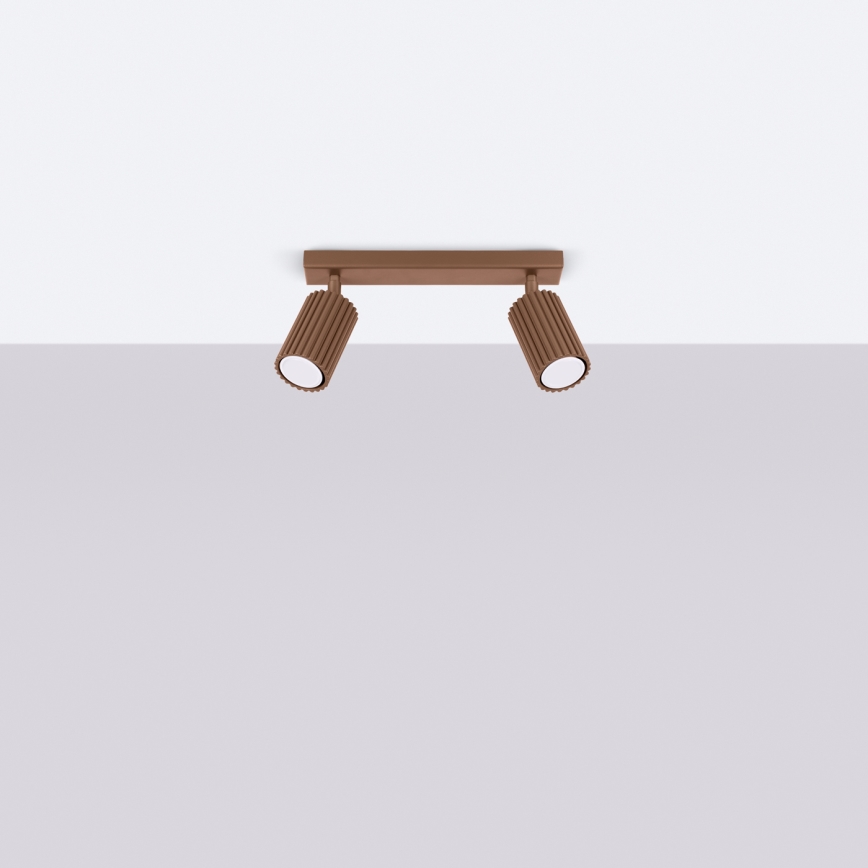 Brilagi - CRESTO Spotlight 2xGU10/10W/230V brown