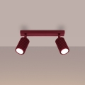 Brilagi - CRESTO Spotlight 2xGU10/10W/230V burgundy