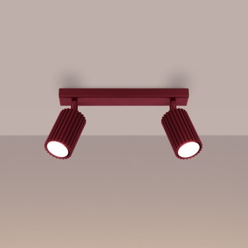Brilagi - CRESTO Spotlight 2xGU10/10W/230V burgundy