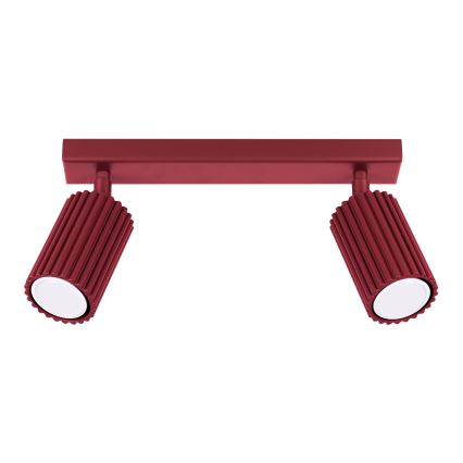 Brilagi - CRESTO Spotlight 2xGU10/10W/230V burgundy
