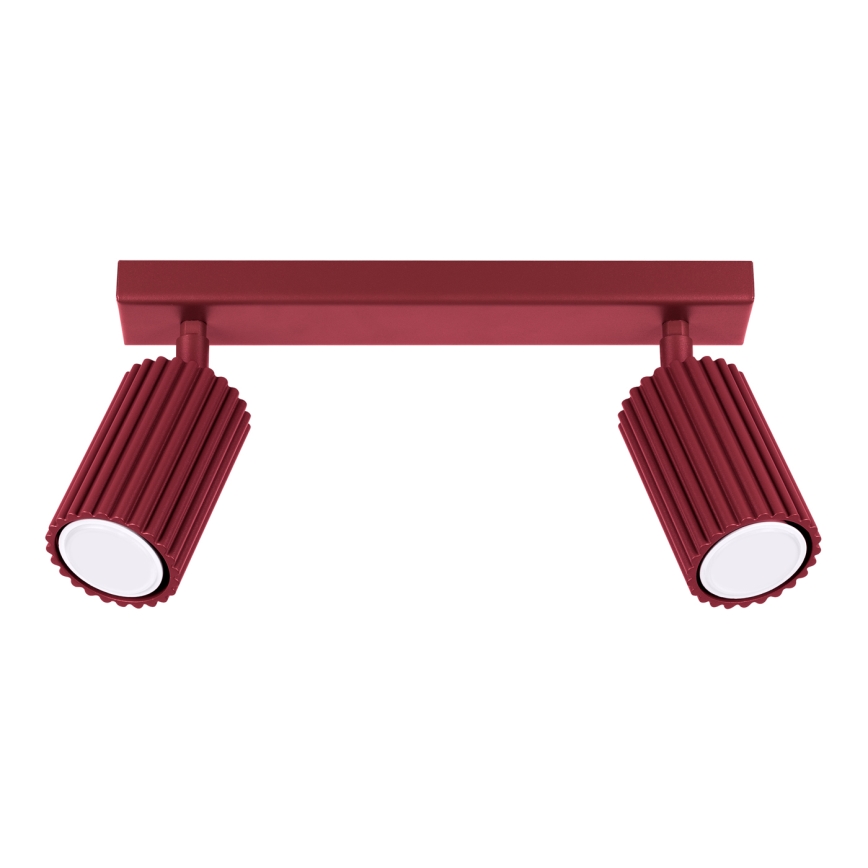 Brilagi - CRESTO Spotlight 2xGU10/10W/230V burgundy