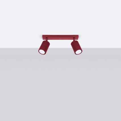Brilagi - CRESTO Spotlight 2xGU10/10W/230V burgundy