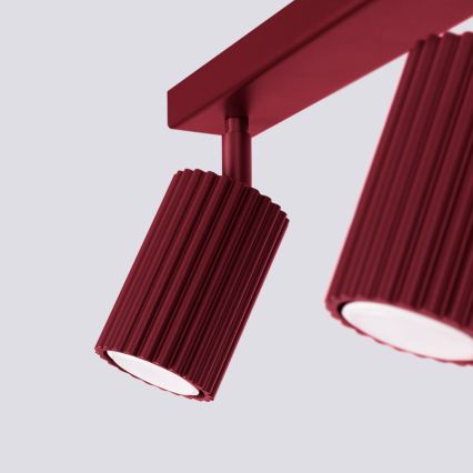 Brilagi - CRESTO Spotlight 2xGU10/10W/230V burgundy