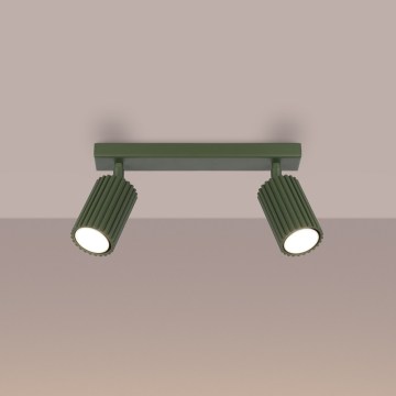 Brilagi - CRESTO spotlight 2xGU10/10W/230V green