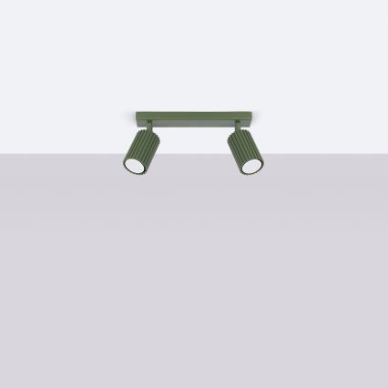 Brilagi - CRESTO spotlight 2xGU10/10W/230V green