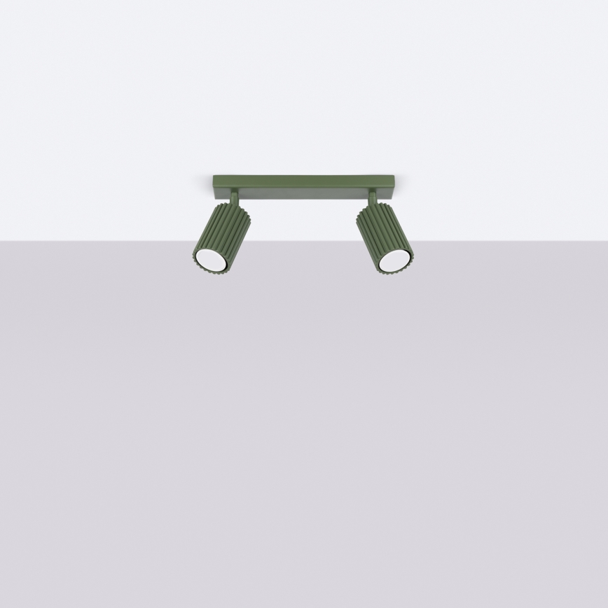 Brilagi - CRESTO spotlight 2xGU10/10W/230V green