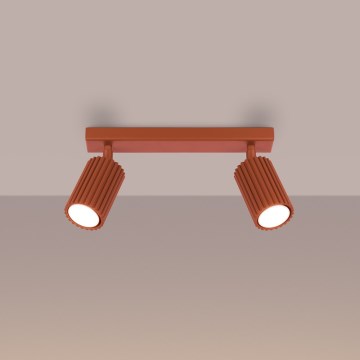 Brilagi - CRESTO Spotlight 2xGU10/10W/230V Red