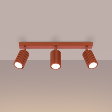 Brilagi - CRESTO Spotlight 3x GU10, 10W/230V, Red