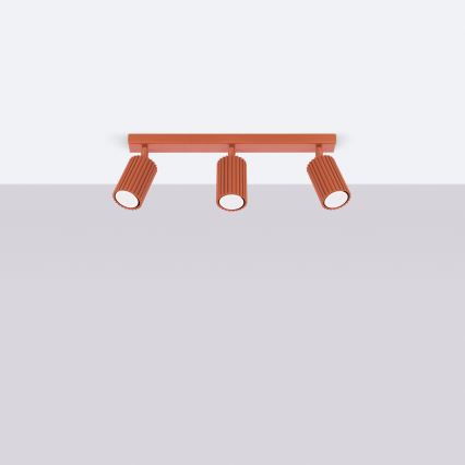 Brilagi - CRESTO Spotlight 3x GU10, 10W/230V, Red