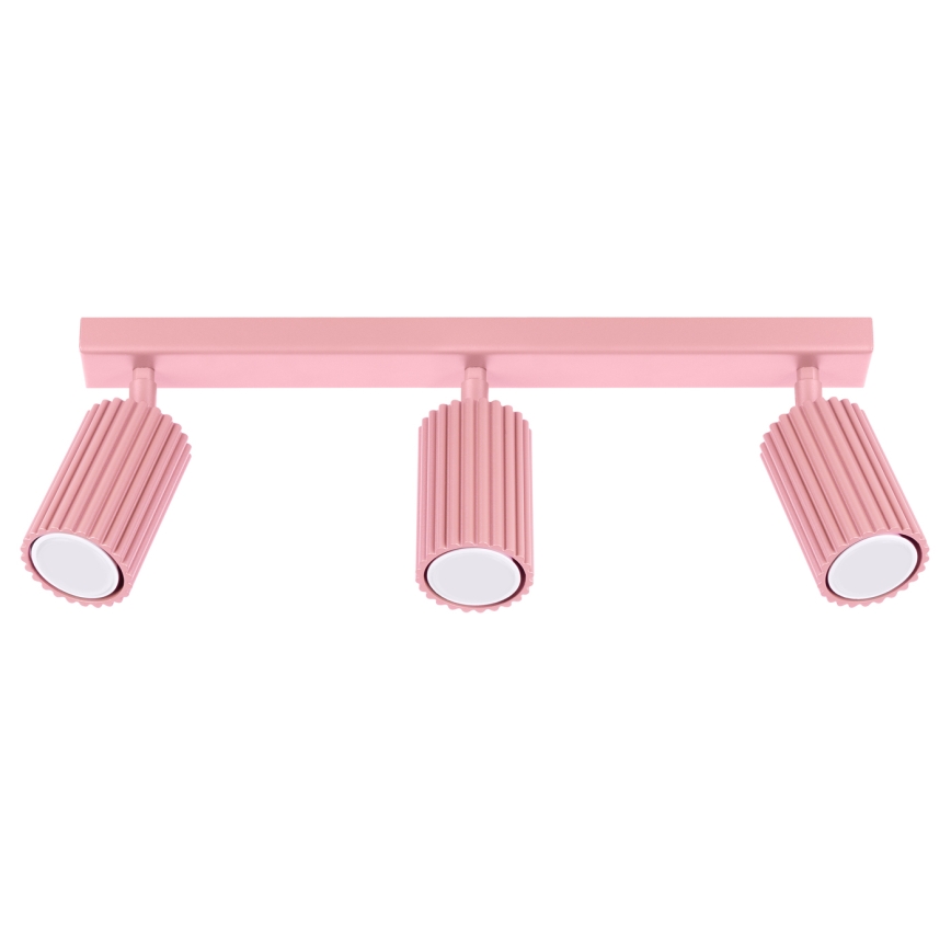 Brilagi - CRESTO Spotlight 3xGU10/10W/230V Pink