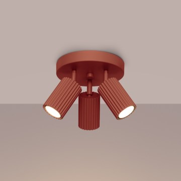 Brilagi - CRESTO Spotlight 3xGU10/10W/230V Red