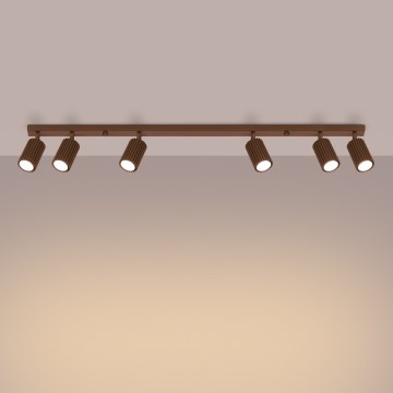 Brilagi - CRESTO Spotlight 6x GU10/10W/230V, Brown