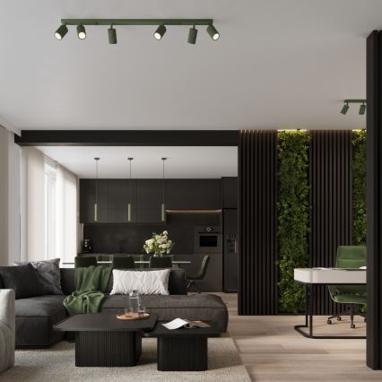 Brilagi - CRESTO spotlight 6xGU10/10W/230V green