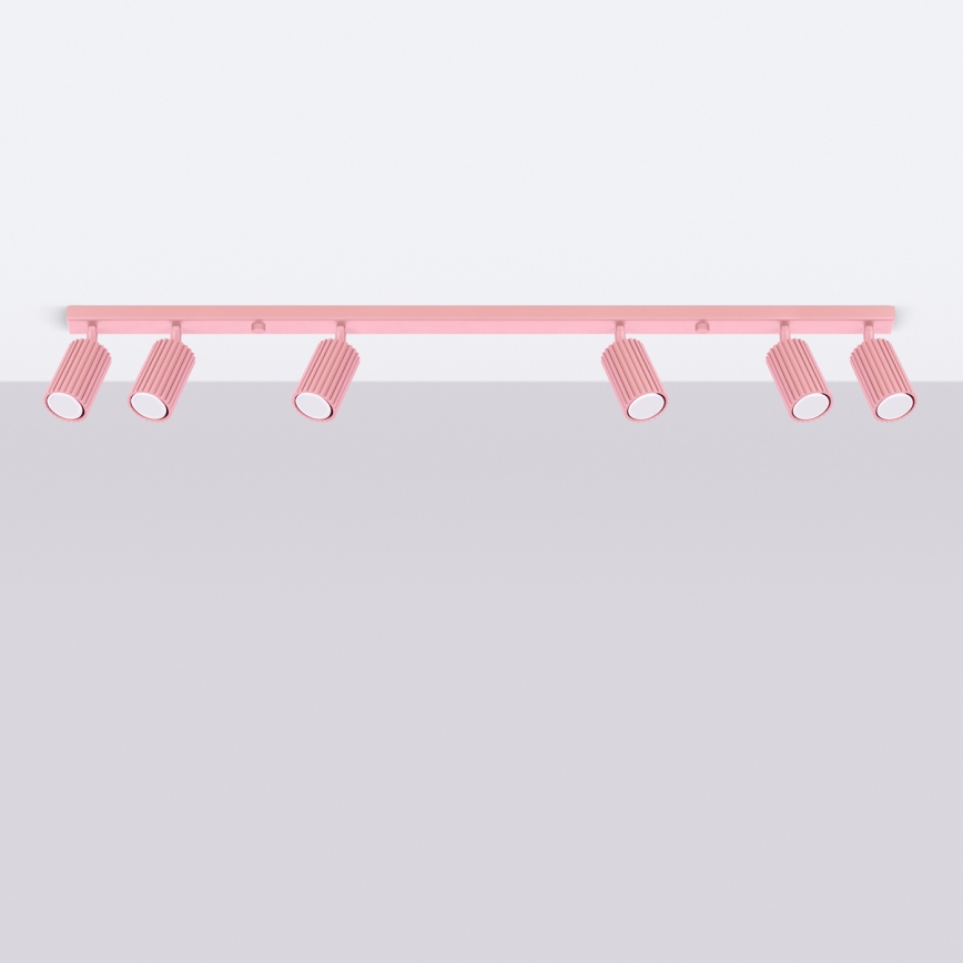 Brilagi - CRESTO Spotlight Fixture 6xGU10/10W/230V Pink