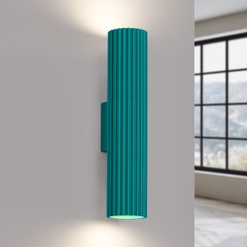 Brilagi - CRESTO Wall Lamp 2xGU10/10W/230V 30 cm turquoise