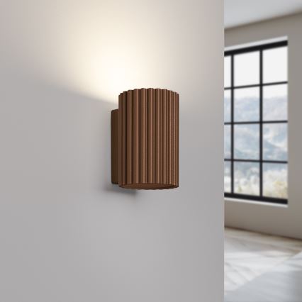 Brilagi - CRESTO Wall Light 1xGU10/10W/230V 10 cm Brown