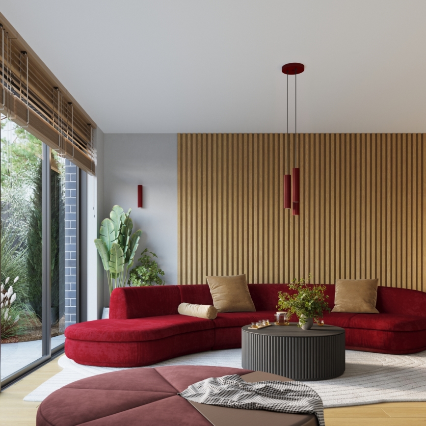 Brilagi - CRESTO Wall Light 1xGU10/10W/230V 10 cm burgundy