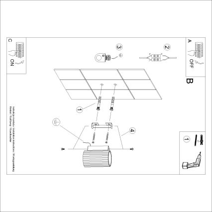Brilagi - CRESTO Wall Light 1xGU10/10W/230V 10 cm burgundy