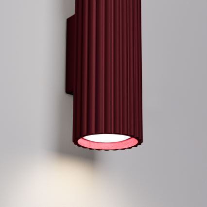 Brilagi - CRESTO Wall Light 2x GU10/10W/230V, 20 cm, Burgundy