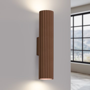 Brilagi - CRESTO Wall Light 2x GU10/10W/230V, 30 cm, Brown