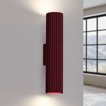 Brilagi - CRESTO Wall Light 2xGU10/10W/230V 30 cm Burgundy