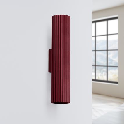 Brilagi - CRESTO Wall Light 2xGU10/10W/230V 30 cm Burgundy