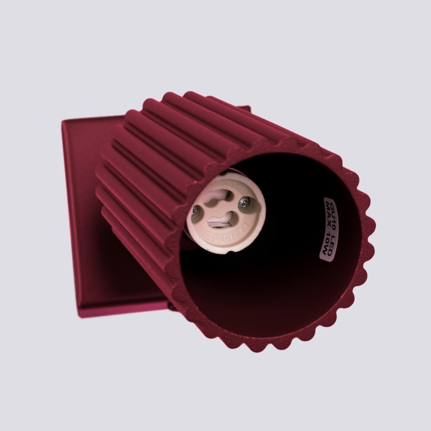 Brilagi - CRESTO Wall-Mounted Spotlight 1xGU10/10W/230V Burgundy