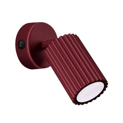 Brilagi - CRESTO Wall-mounted Spotlight 1xGU10/10W/230V Burgundy