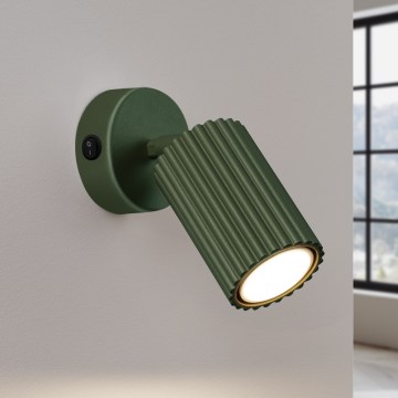 Brilagi - CRESTO Wall Spotlight 1x GU10/10W/230V, Green