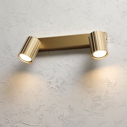 Brilagi - CRISPINA 2xGU10/10W/230V Gold Spotlight