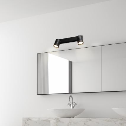 Brilagi - CRISPINA Black Spotlight 2xGU10/10W/230V