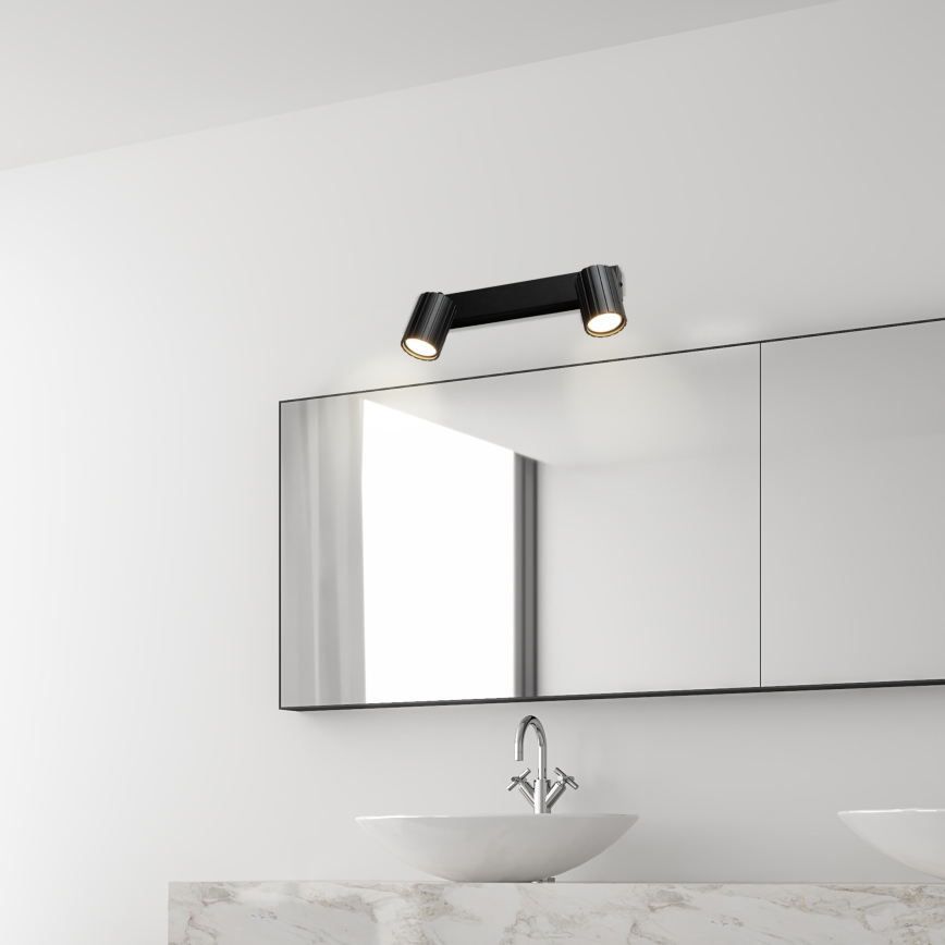 Brilagi - CRISPINA Black Spotlight 2xGU10/10W/230V