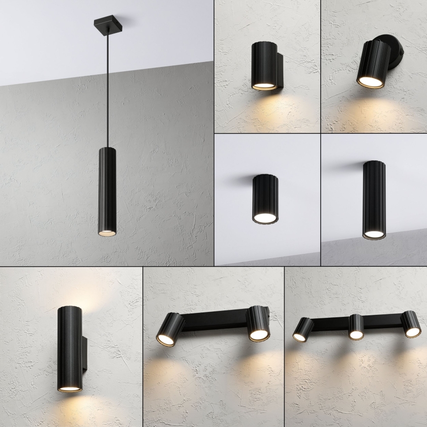 Brilagi - CRISPINA Cable Pendant Light 1xGU10/10W/230V Black