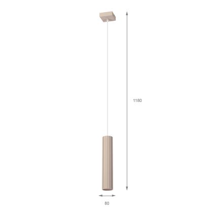 Brilagi - CRISPINA Cable-Suspended Pendant Light 1xGU10/10W/230V, Beige