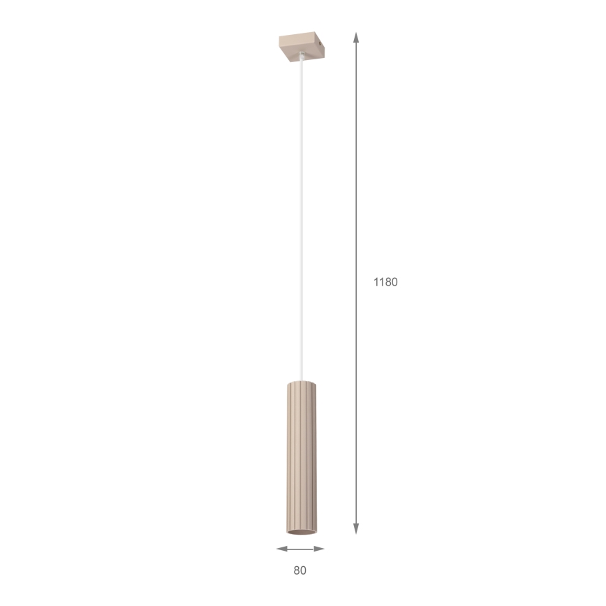 Brilagi - CRISPINA Cable-Suspended Pendant Light 1xGU10/10W/230V, Beige