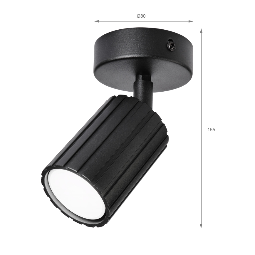 Brilagi - CRISPINA Spotlight 1x GU10/10W/230V, Black