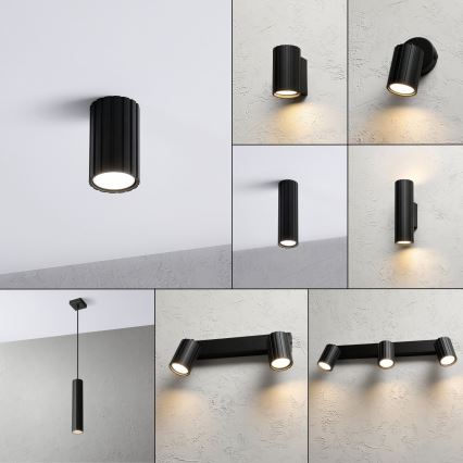 Brilagi - CRISPINA Spotlight 1xGU10/10W/230V 10 cm Black