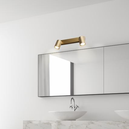 Brilagi - CRISPINA Spotlight 2xGU10/10W/230V, Gold