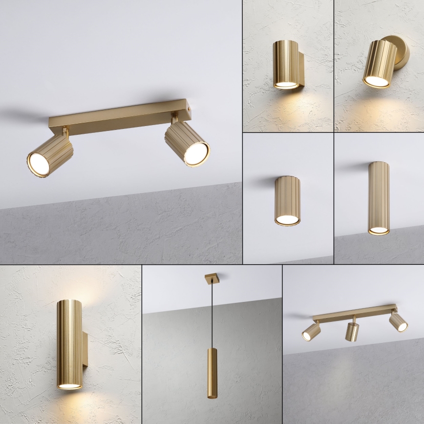 Brilagi - CRISPINA Spotlight 2xGU10/10W/230V, Gold