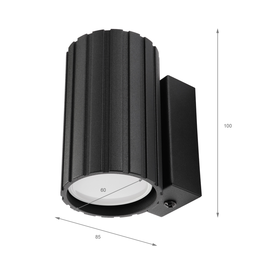 Brilagi - CRISPINA Wall Light 1x GU10/10W/230V, 10 cm, Black