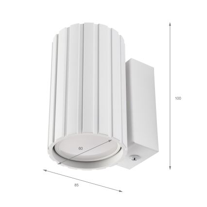 Brilagi - CRISPINA Wall Light 1xGU10/10W/230V 10 cm White