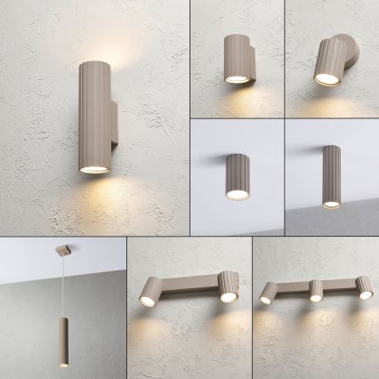 Brilagi - CRISPINA Wall Light 2x GU10/10W/230V, 20 cm, Beige