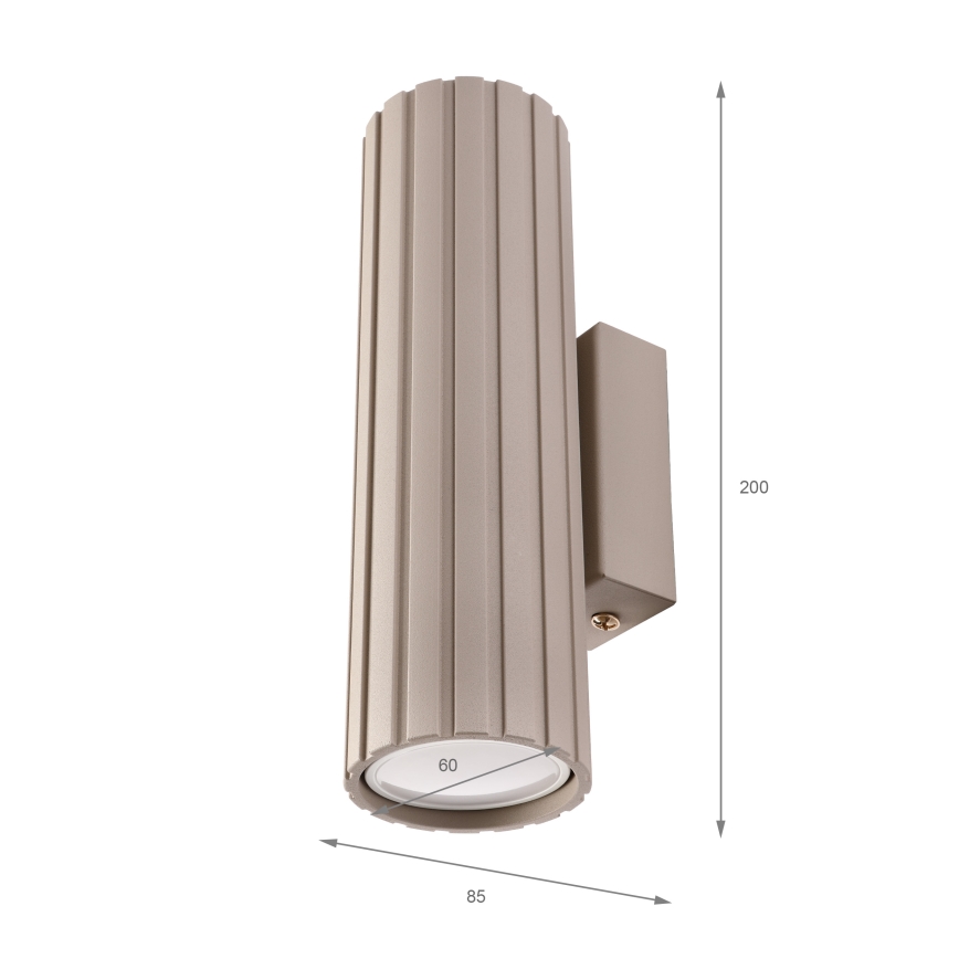 Brilagi - CRISPINA Wall Light 2x GU10/10W/230V, 20 cm, Beige