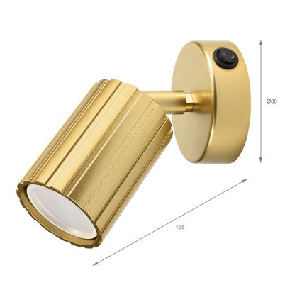 Brilagi - CRISPINA Wall-mounted Spotlight 1xGU10/10W/230V, Gold