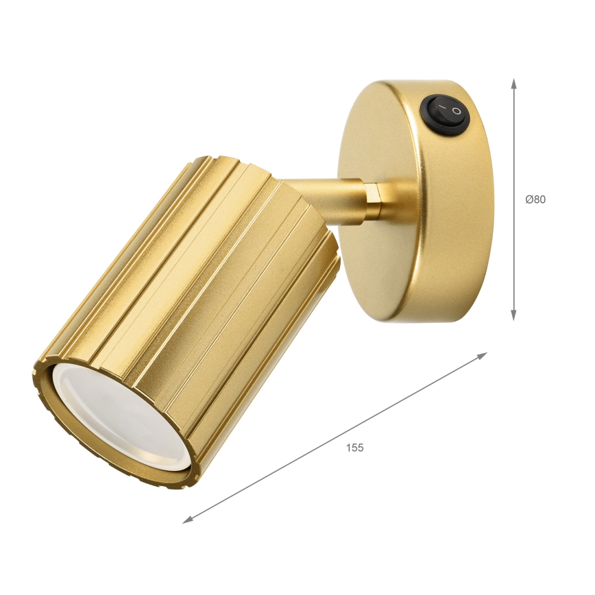 Brilagi - CRISPINA Wall-mounted Spotlight 1xGU10/10W/230V, Gold