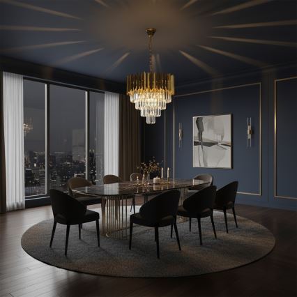 Brilagi - CRISTAL Chain-hung Chandelier 5xE14/40W/230V Ø 45 cm