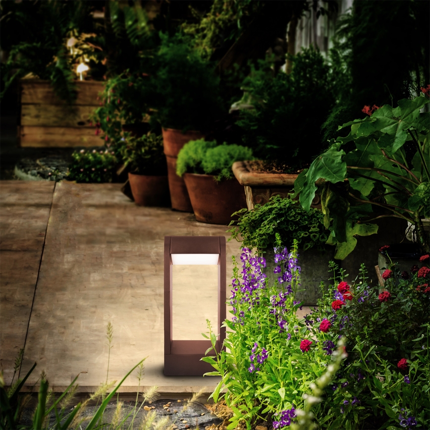 Brilagi - CROTONE LED Outdoor Lamp, 7W/230V, Brown, IP54, 30 cm