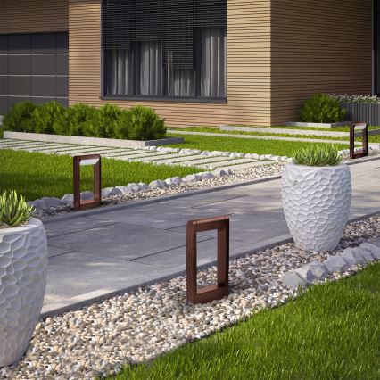 Brilagi - CROTONE LED Outdoor Lamp, 7W/230V, Brown, IP54, 30 cm