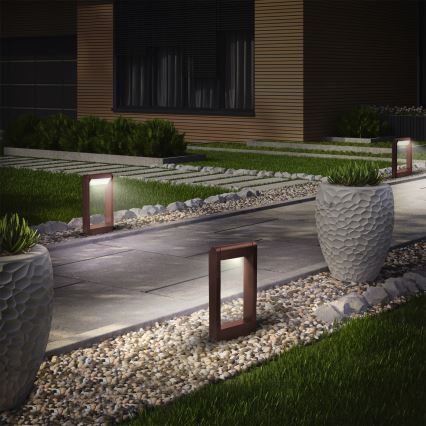 Brilagi - CROTONE LED Outdoor Lamp, 7W/230V, Brown, IP54, 30 cm