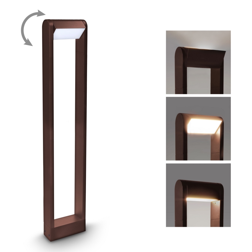 Brilagi - CROTONE LED Outdoor Lamp LED/7W/230V, Brown, IP54, 80 cm